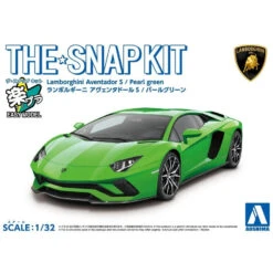 Aoshima Snap Kit 1/32 Lamborghini Aventedor S Pearl Green 063484
