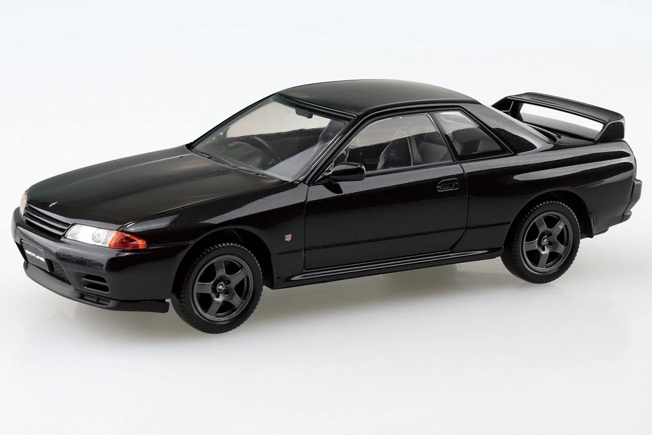 Aoshima Snap Kit 1/32 Nissan Skyline GT-R R32 Black Pearl Metallic 06355 - Image 2