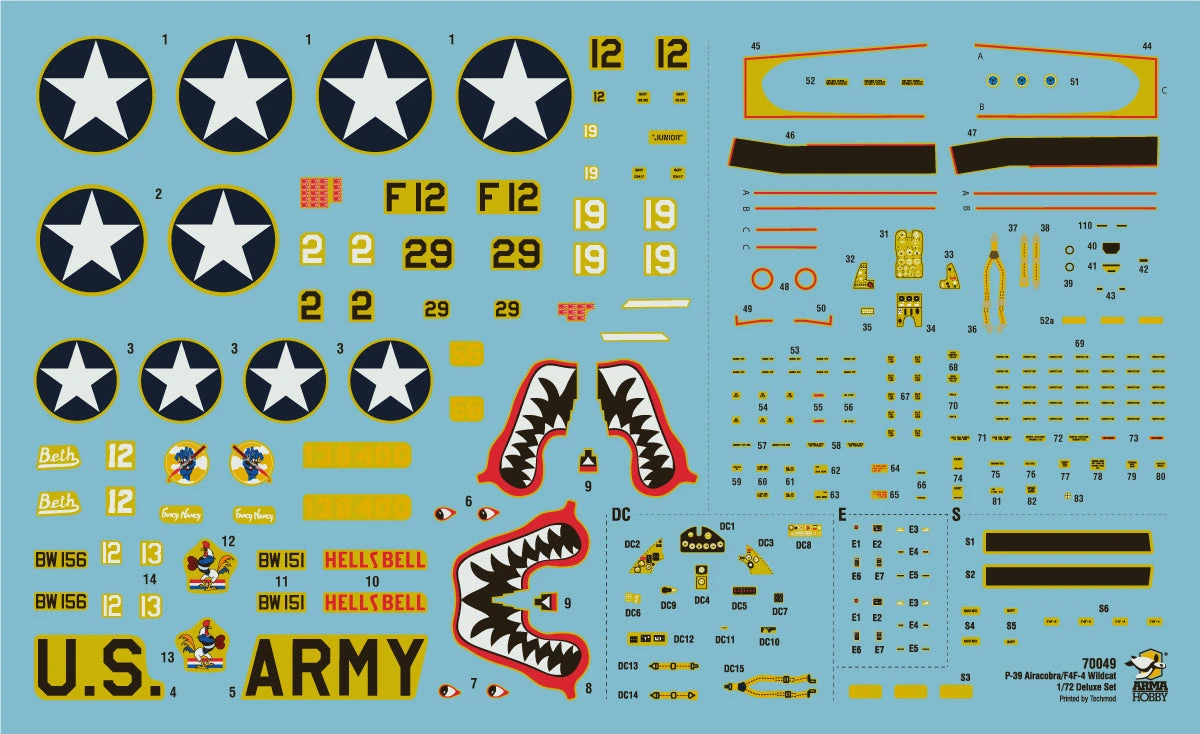 Arma Hobby 1/72 US F4F-4 Wildcat & P-39D Airacobra Over Guadalcanal 70049 - Image 9