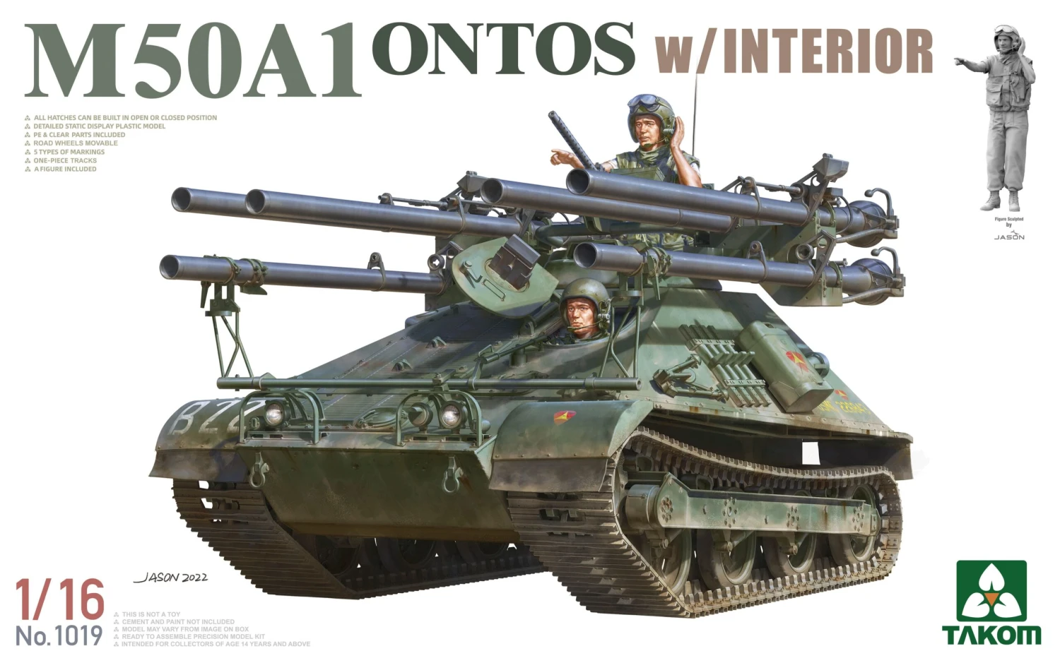 Takom 1/16 US M50A1 Ontos W/ Interior 1019
