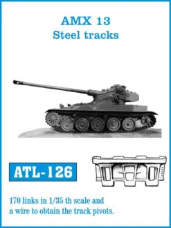 Friulmodel 1/35 French AMX-13 Steel Individual Metal Track Links ATL-126