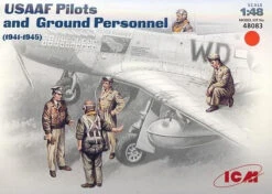 ICM 1/48 USAAF Pilots & Ground Personnel WWII 5 Figures 48083