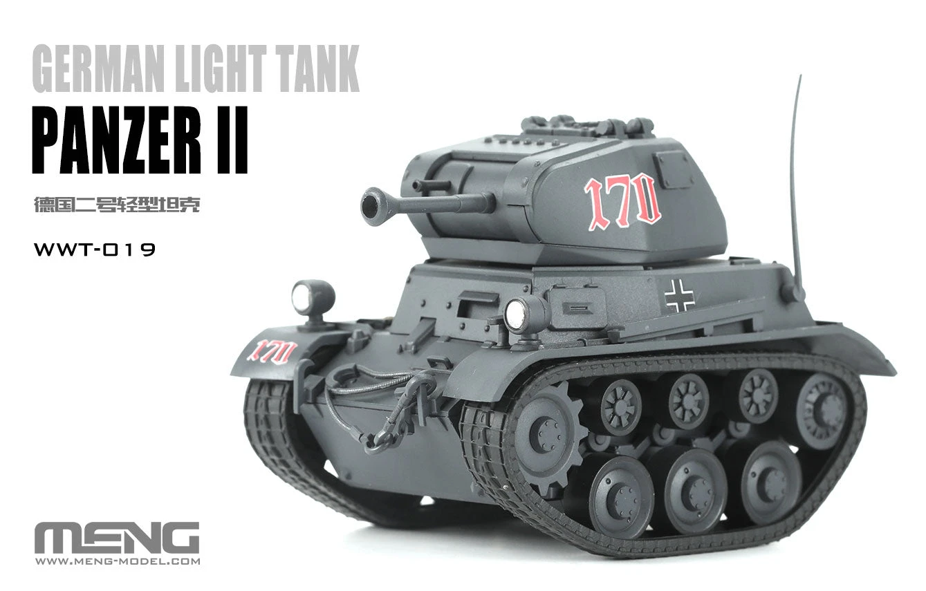 Meng Kids World War Toons Snaptite German Panzer II WWT-019 - Image 2
