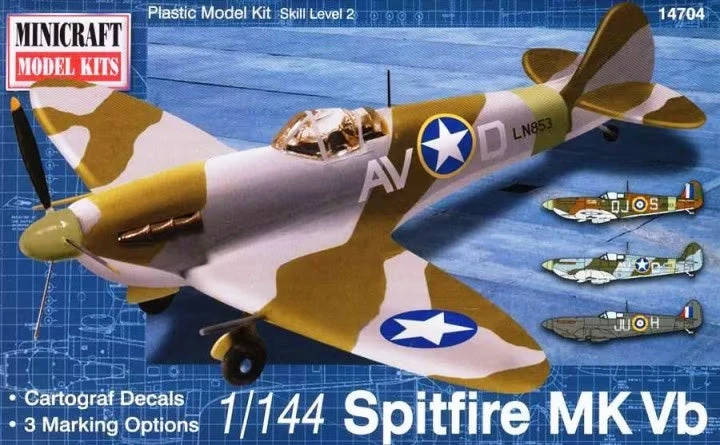 Minicraft 1/144 British Spitfire Mk.Vb 14704