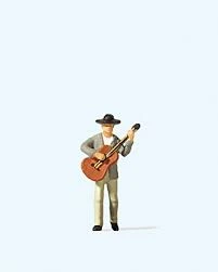 Preiser 1/87 HO Standing Guitar Player Figure 29067