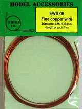 Eureka XXL 1/35 Fine Copper Wire 0.55,0.60 Mm X 2m For AFV Kits EWS-06