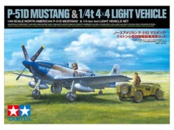 Tamiya 1/48 US North American P-51D Mustang W/ 1/4t 4x4 Light Vehicle 25205