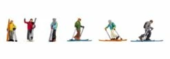 Noch 1/87 HO Cross-Country SkiersFigure Set (6) 15823 SALE