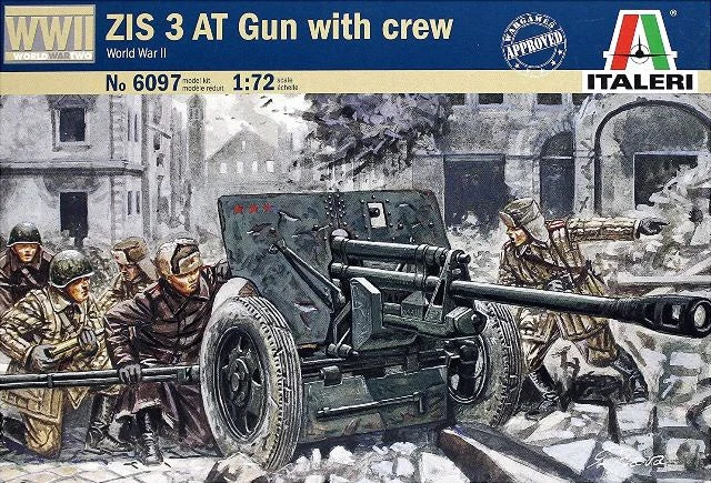 Italeri 1/72 Russian ZIS 3 AT Gun With Crew 6097