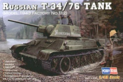 HobbyBoss 1/48 Russian T-34.76 Tank Model 1943 Factory No.112 84808