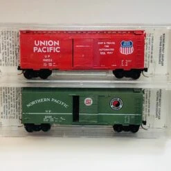 Micro-Trains MTL N Kadee TexNrails UP NP 40' Box Car 2-Pack BSB636