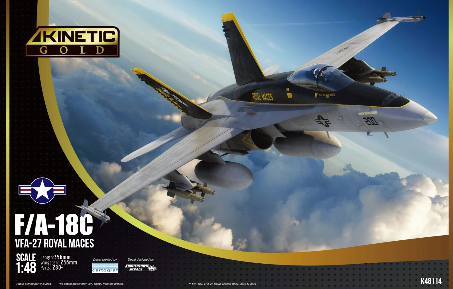 Kinetic Gold 1/48 US F/A-18C Royal Maces K48114