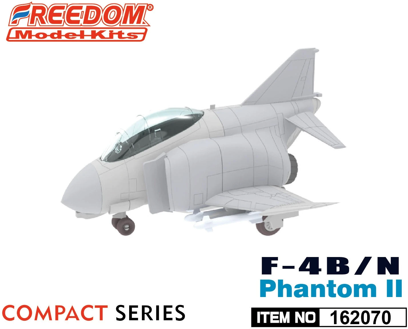 Freedom Compact Series USF-4J Phantom II US Navy VF-84 Jolly Rogers 162070 - Image 2