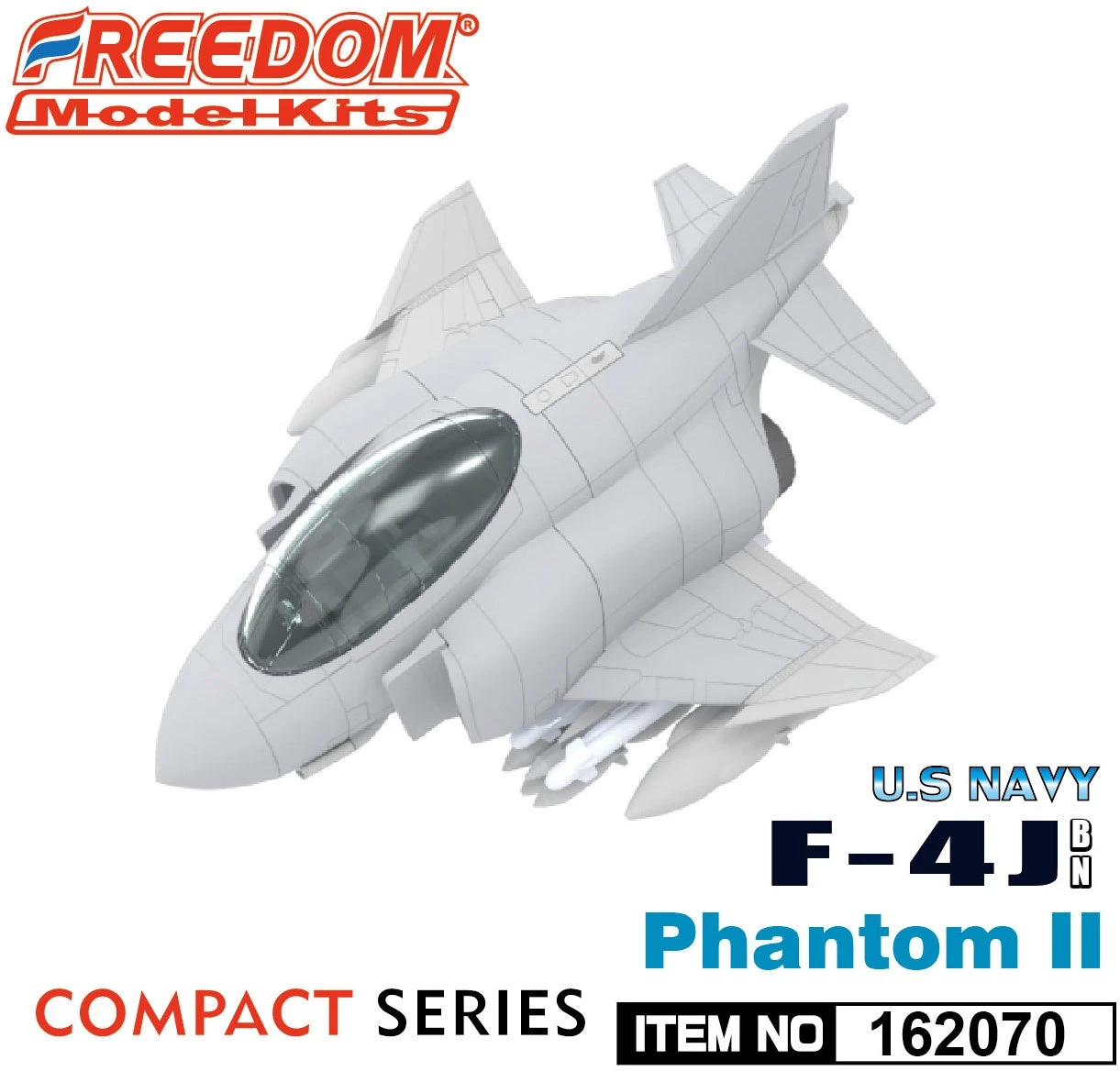 Freedom Compact Series USF-4J Phantom II US Navy VF-84 Jolly Rogers 162070 - Image 8