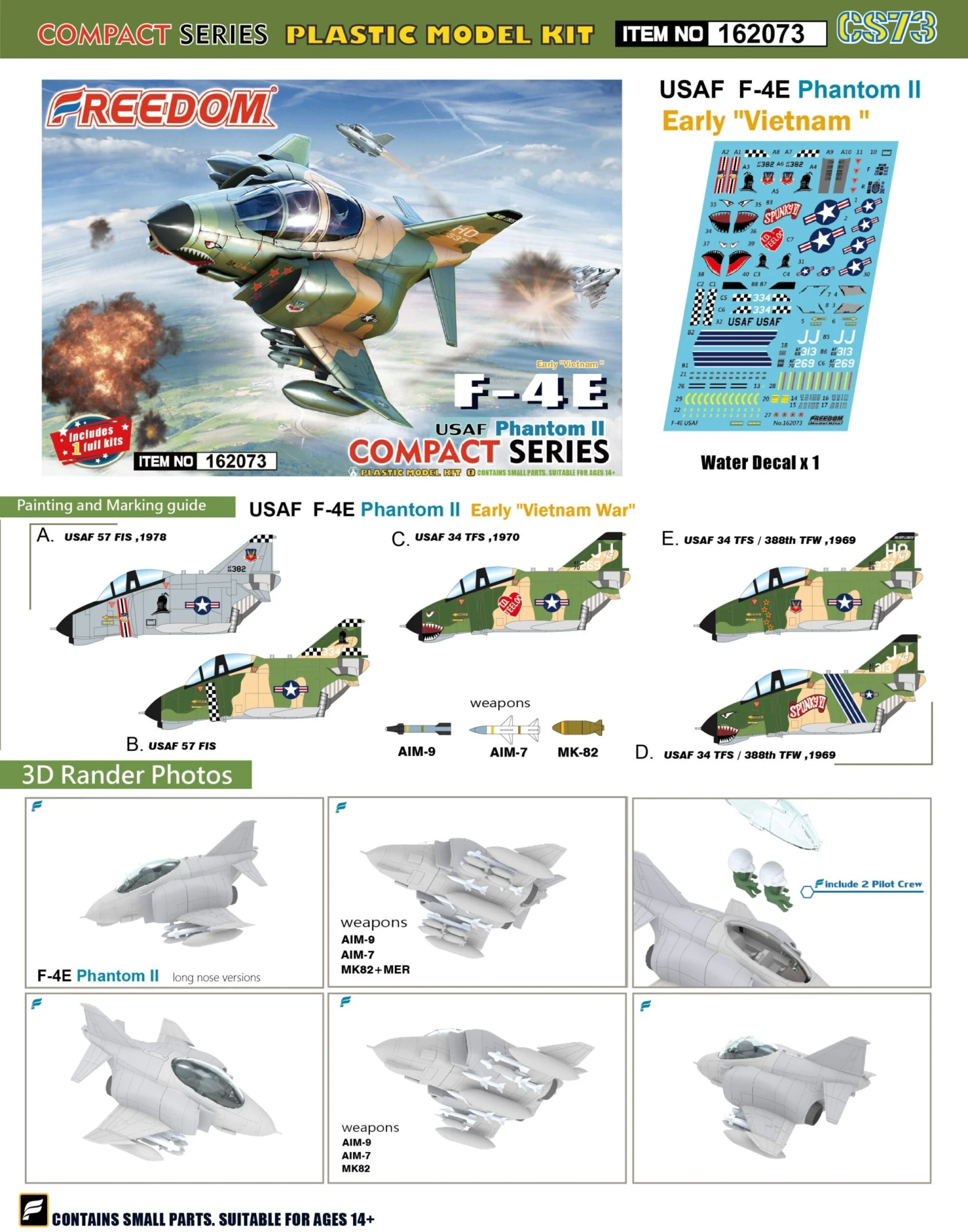 Freedom Compact Series US F-4E Phantom II 162073 - Image 8