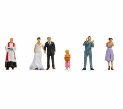 Noch 1/87 HO Wedding Party Figure Set (6) 15862 SALE