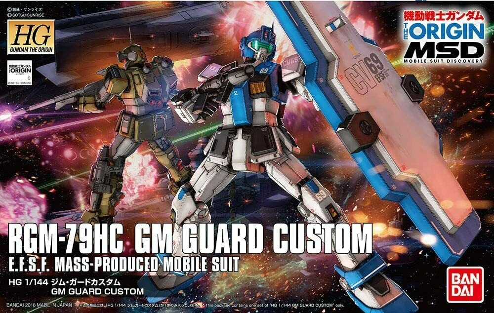 Bandai 1/144 HG #022 RGM-79HC GM Guard Custom 5060657