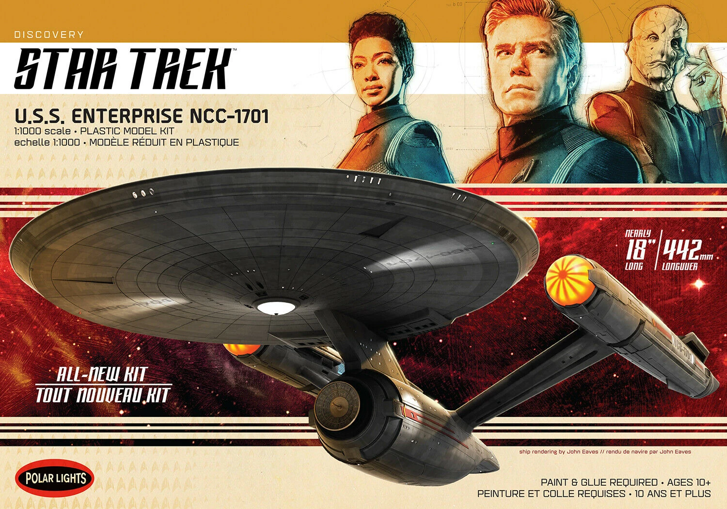 Polar Lights Star Trek 1/1000 U.S.S. Enterprise NCC-1701 973