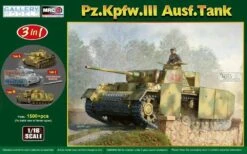 Gallery Models 1/16 German PzKfpw.III Ausf. Tank L/J/M (3in1) 64011