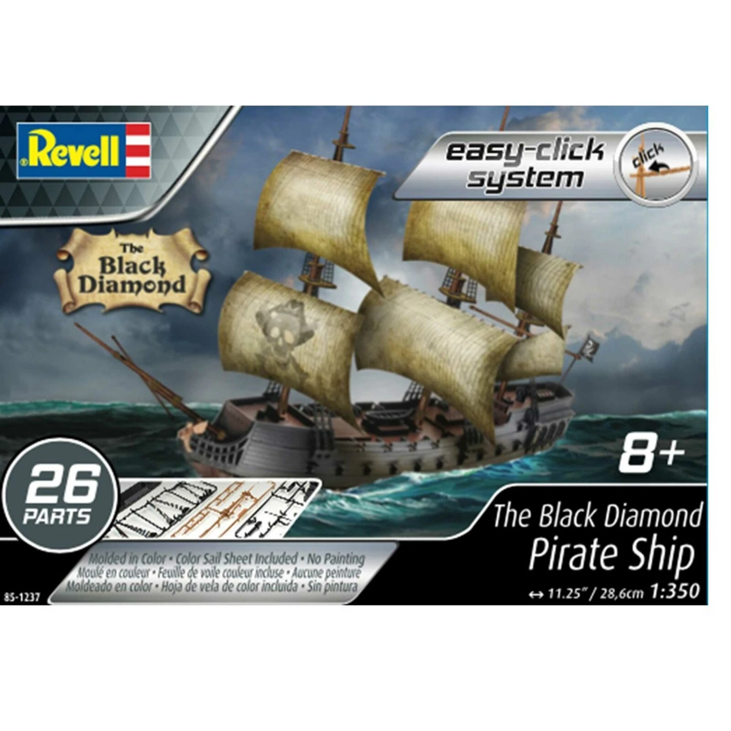 Revell 1/150 Snaptite Pirate Ship Black Diamond 851237