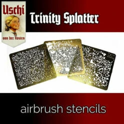 Uschi 4014 Van Uschi Der Rosten Trinity Splatter #1 Airbrush Stencil
