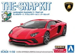 Aoshima Snap Kit 1/32 Lamborghini Aventedor S Pearl Red 06345