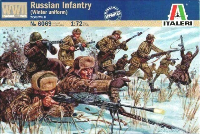 Italeri 1/72 Russian Infantry Winter Uniform WWII 6069