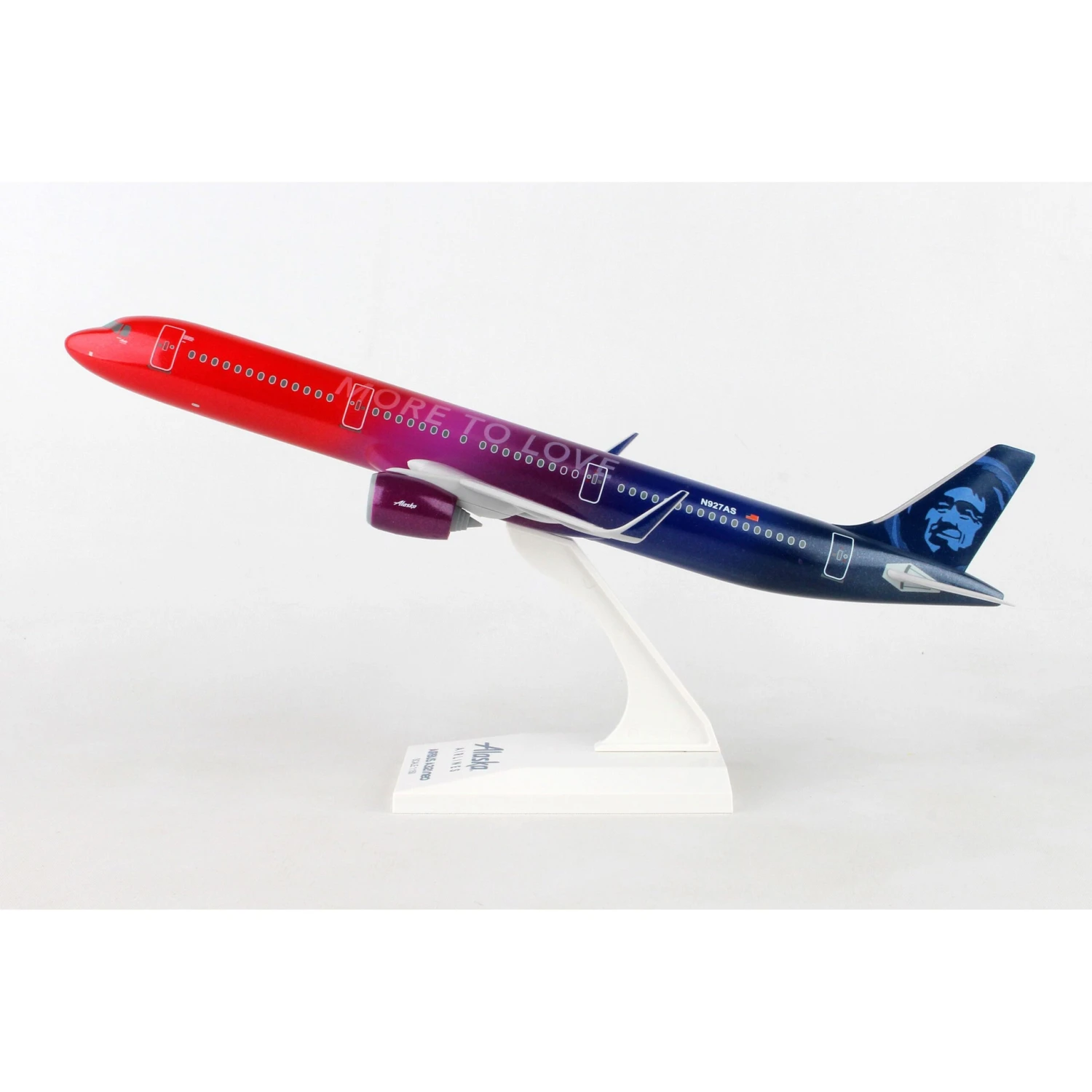 Skymarks 1/150 Alaska Air More To Love Airbus A321neo Plastic Replica SKR977 - Image 2