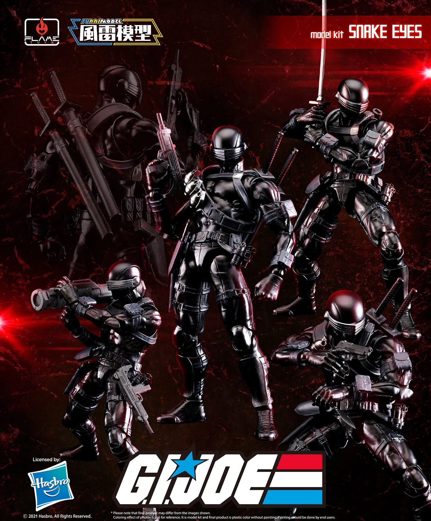 Flame G.I.JOE Snake Eyes Model Kit 513985