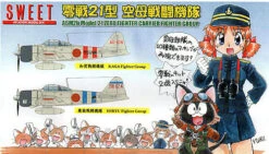 Sweet 1/144 Japanese Zero Fighter A6M2b Carrier Group (2 Kits) SWT14129