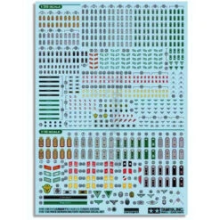 Tamiya 1/35 And 1/16 German WWII Military Insignia Decal Set 12625