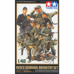 Tamiya 1/48 German WWII Infantry Set (10) 32512