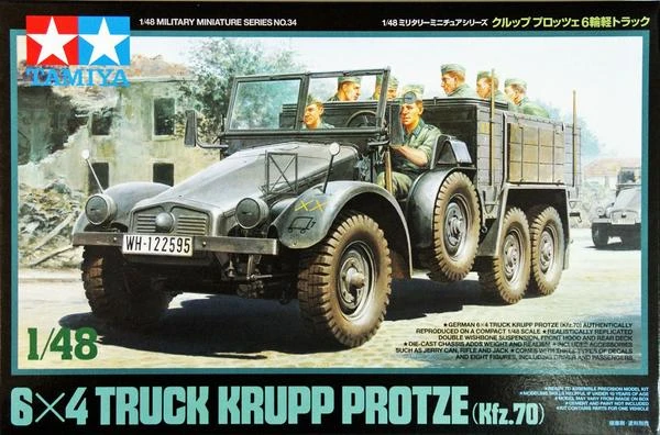 Tamiya 1/48 German 6X4 Truck Krupp Protze (Kfz.70) 32534