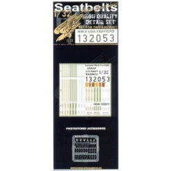 HGW 1/32 US Fighters Microplastic Foil/Photoetch Seatbelts 132053